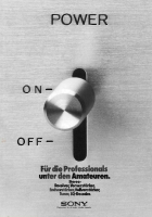 Sony A-Professionals-Amateuren - Catalog 